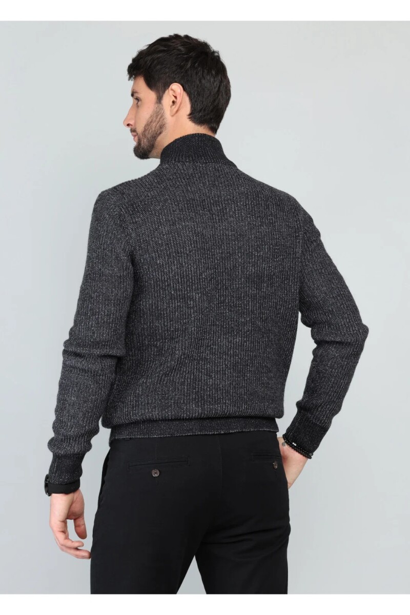 Sweater Medio Cierre AZUL