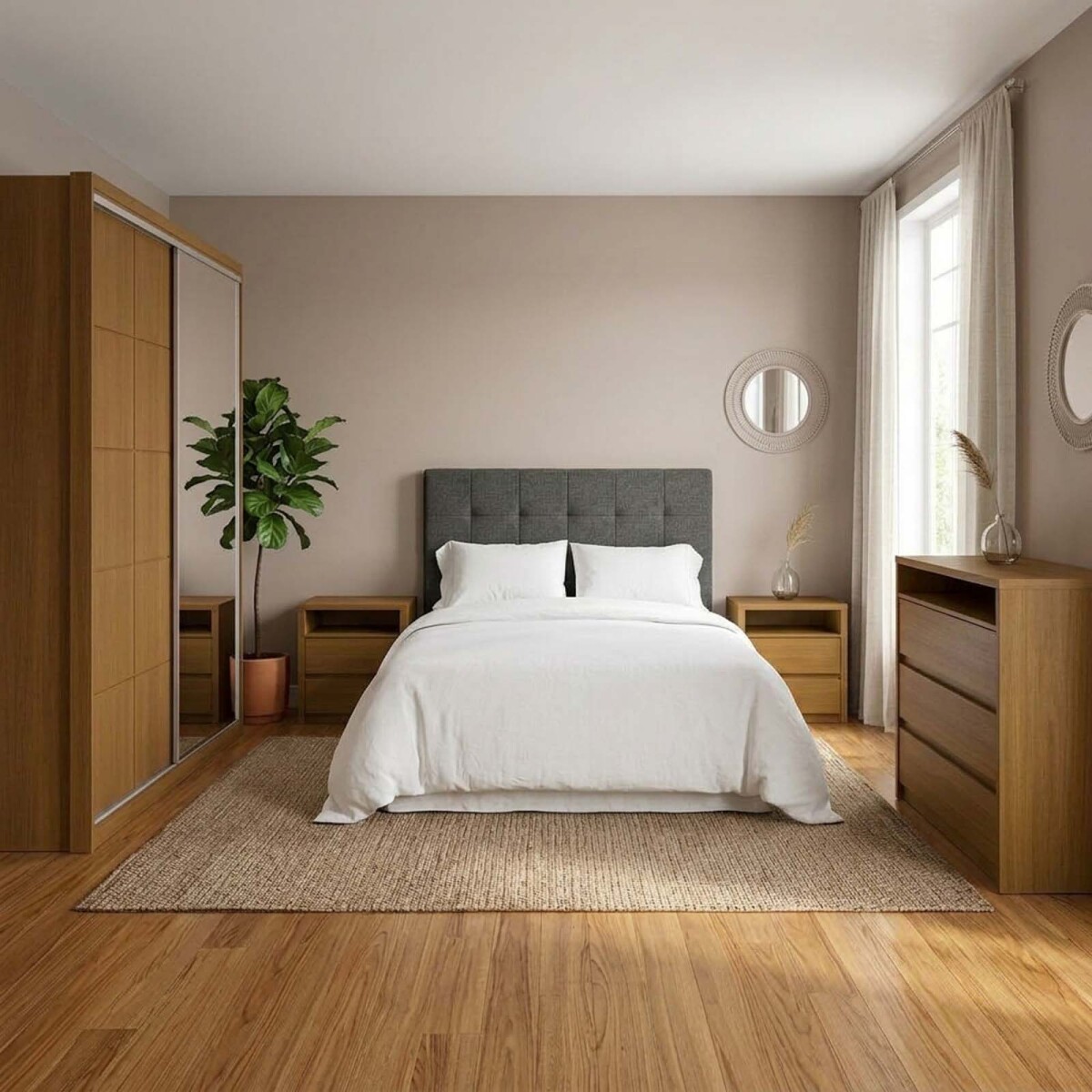 PLACARD - + COMODA + MESA DE LUZ SOUTH 