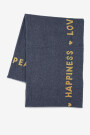 BUFANDA LOVE PEACE HAPPINESS Navy