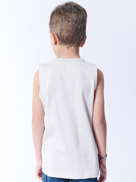 Musculosa Con Bolsillos Gris