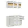 Mueble de cocina y encimera compacta Lumax MDF 120cm blanco Mueble de cocina y encimera compacta Lumax MDF 120cm blanco