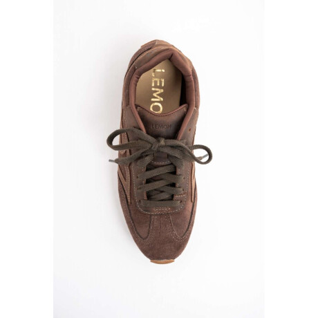 Zapatilla Combinada Chocolate