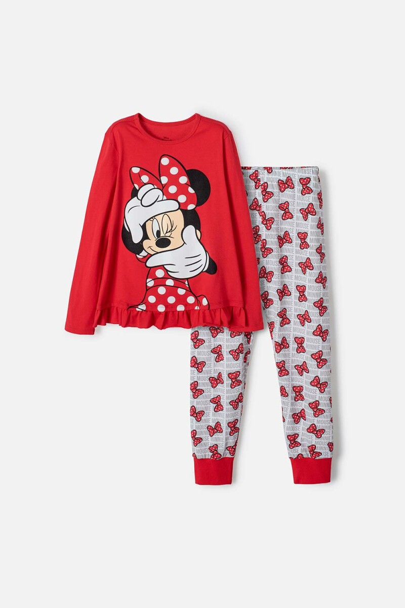 Pijama niña Minnie ROJO