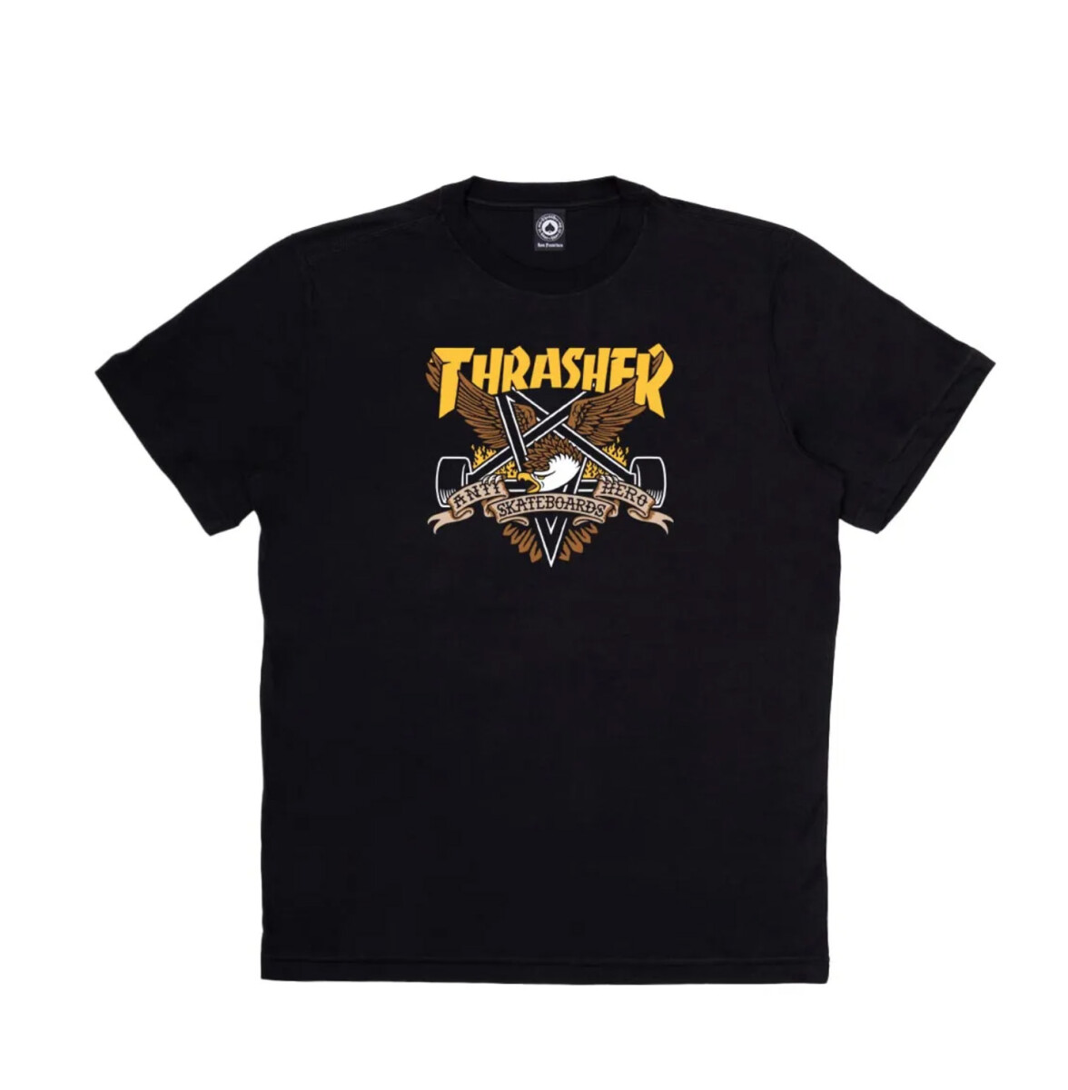 Remera Thrasher Anti Hero Eaglegram - Negro 
