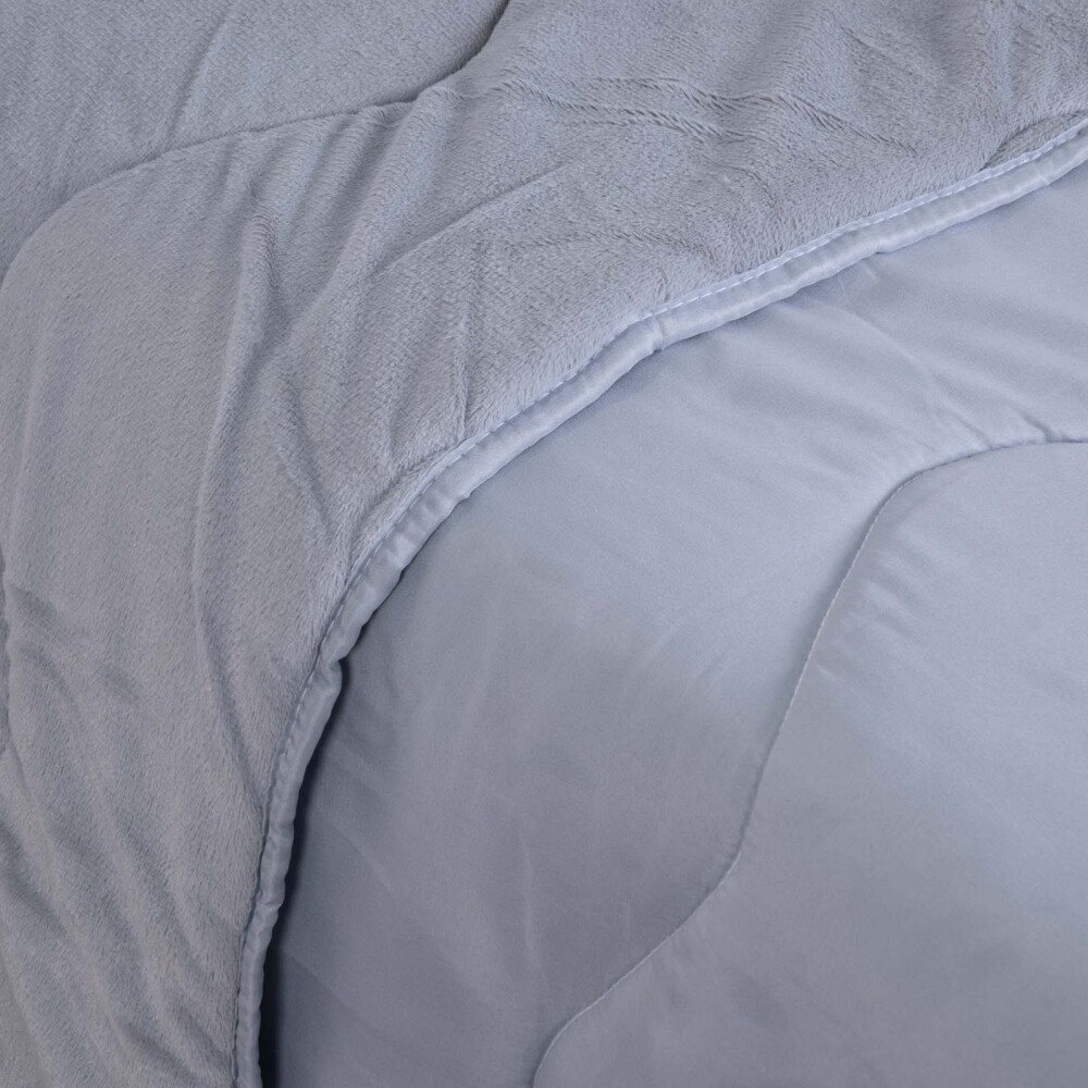 ACOLCHADO 2 PLAZAS ALGODON AZUL BLEND COMFORT