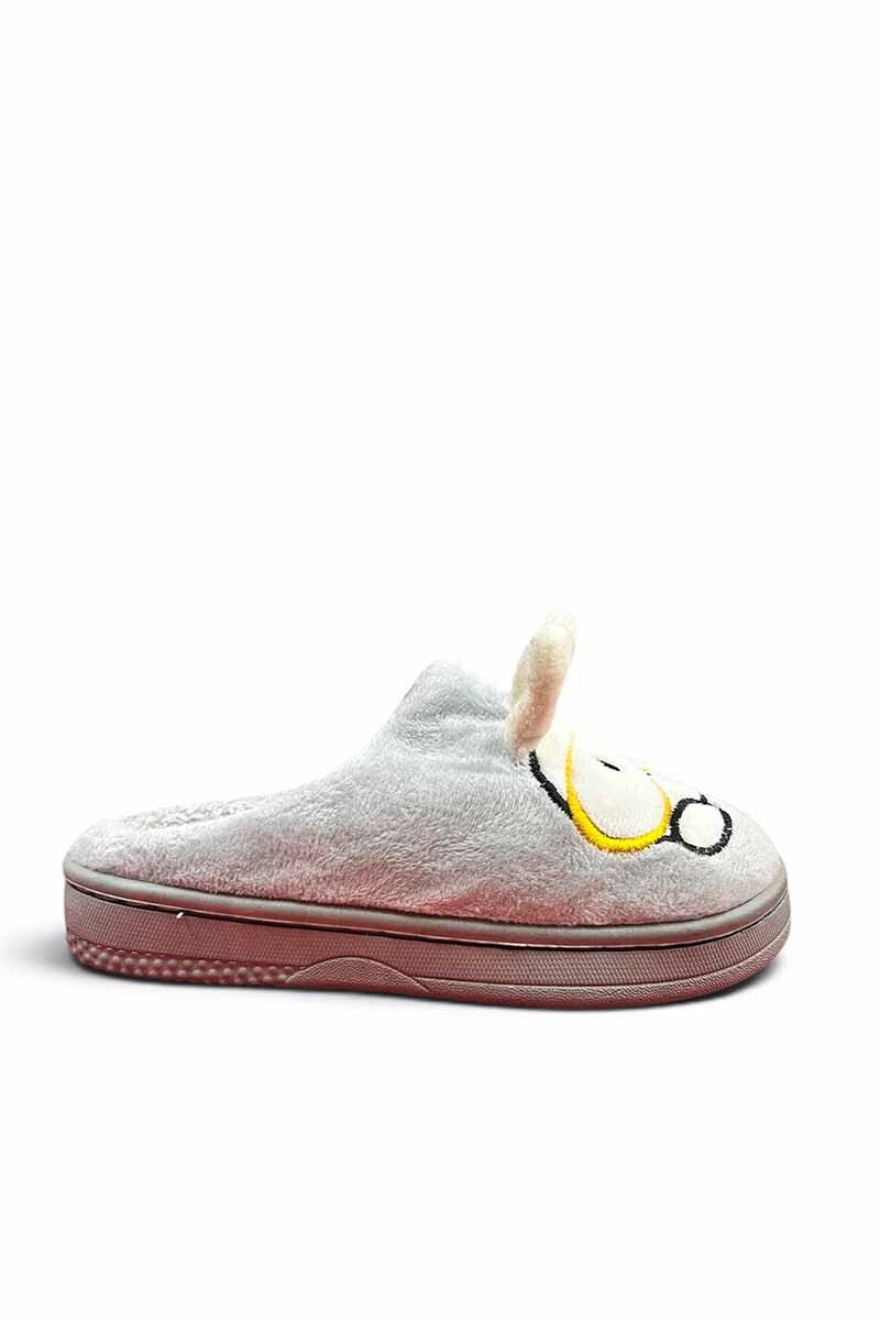 PANTUFLA PELUDITA Gris