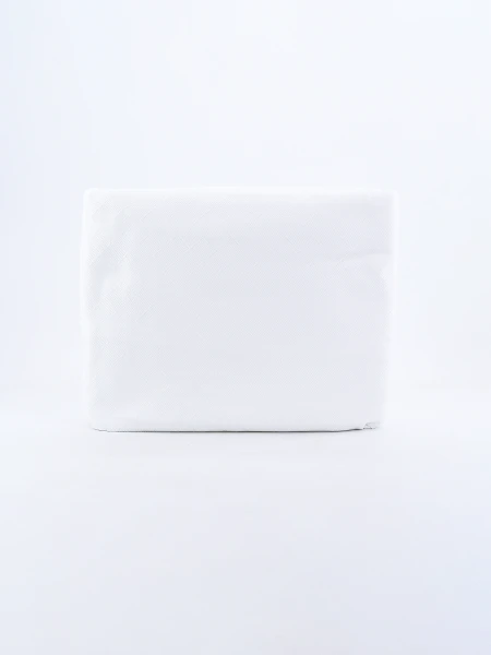 COLCHA CON FUNDA DE ALMOHADA 1 PLAZA BLANCO