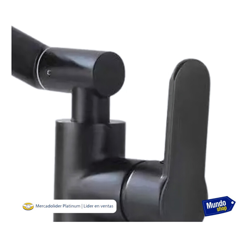 Canilla Monocomando Mezcladora Articulada Multifuncion Negro Negro