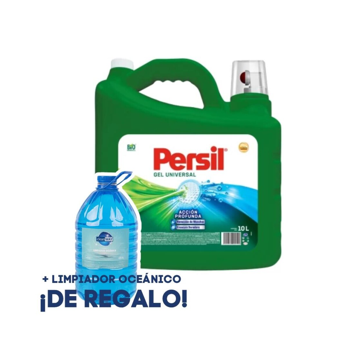 DETERGENTE PERSIL LIQUIDO, 10LT + REGALO LIMPIADOR OCEÁNICO 
