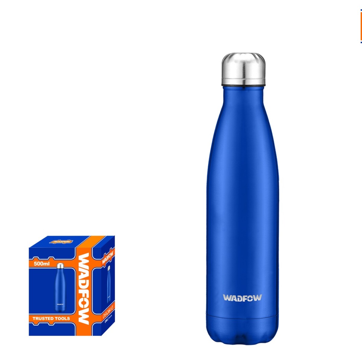 BOTELLA ACERO INOX. 500 ML WADFOW WBW2506 - AZUL 