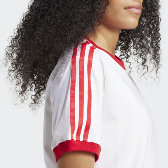 Remera Adidas 3 Rayas Blanco