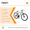 Bicicleta Montaña 26 Cuadro Aluminio Freno Disco 21 Cambios Gris