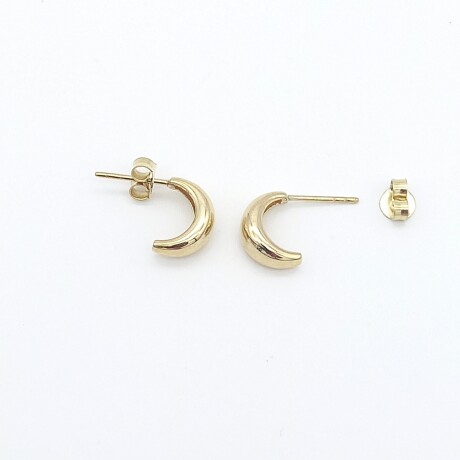 Par de aros de oro 10 ktes. Par de aros de oro 10 ktes.