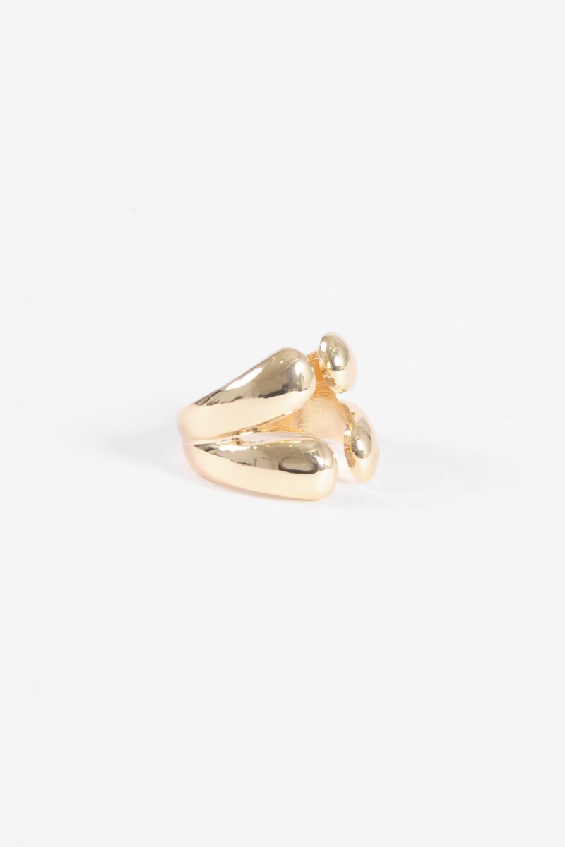Anillo bold dorado