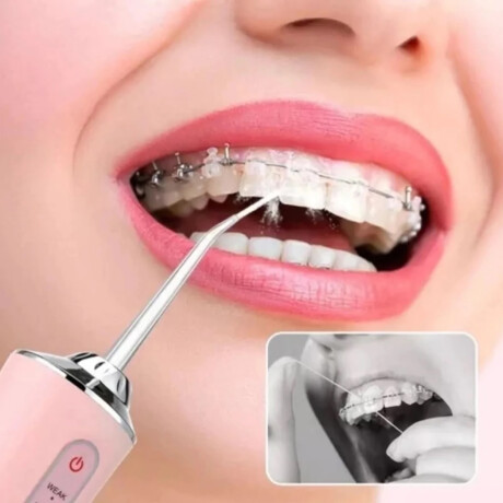 Irrigador Bucal Portátil Limpieza Profunda Recargable USB Blanco