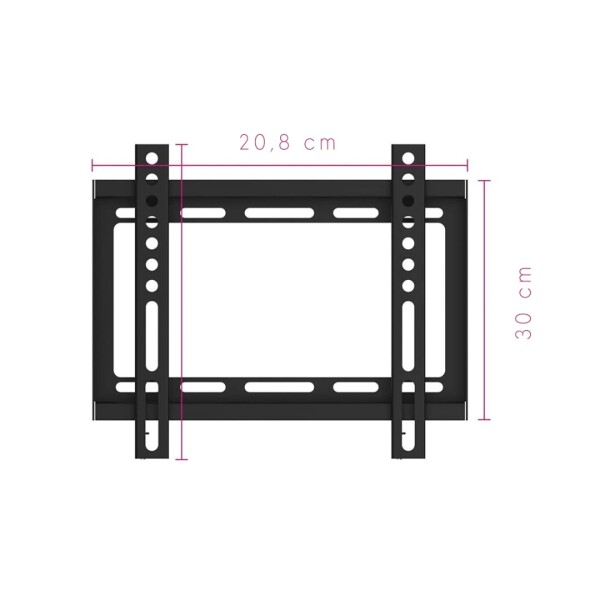 Soporte Onebox Ob-f24 Tv Inclinable De 23” A 42” NEGRO