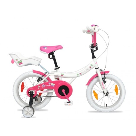 Bicicleta Baccio R.16 Niña Sweet Blanco/fuscia