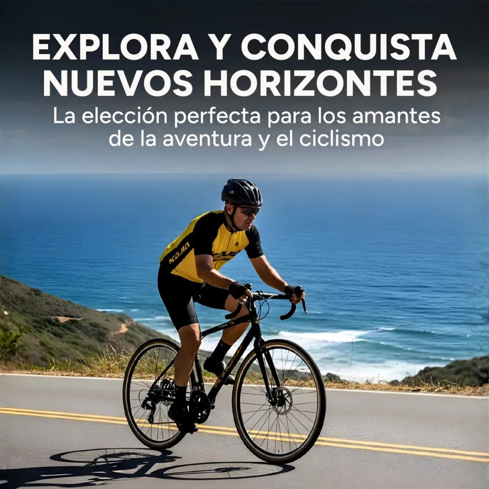 Bicicleta de carrera / ruta rodado 26 con 21 velocidades y freno de disco Azul