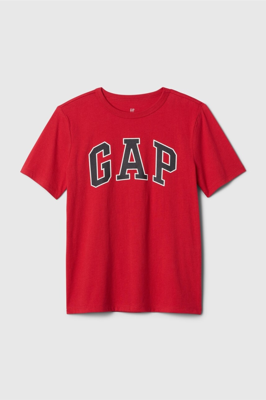 Remera Logo Gap Niño Modern Red