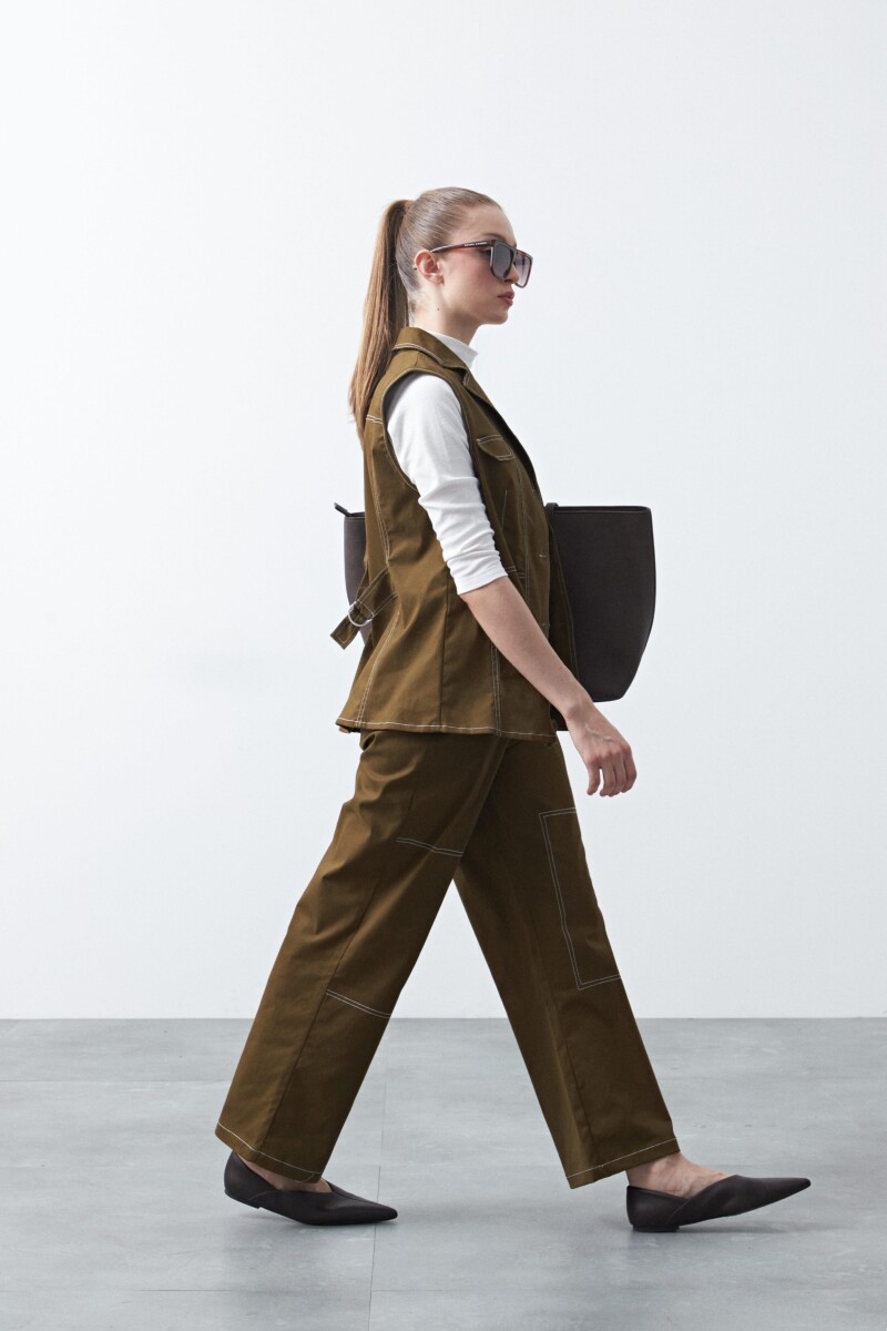 PANTALON CEYLAN Verde Musgo