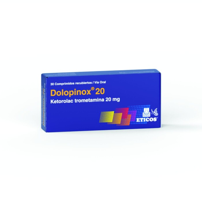 DOLOPINOX 20 MG X 30 COMP. REC. única