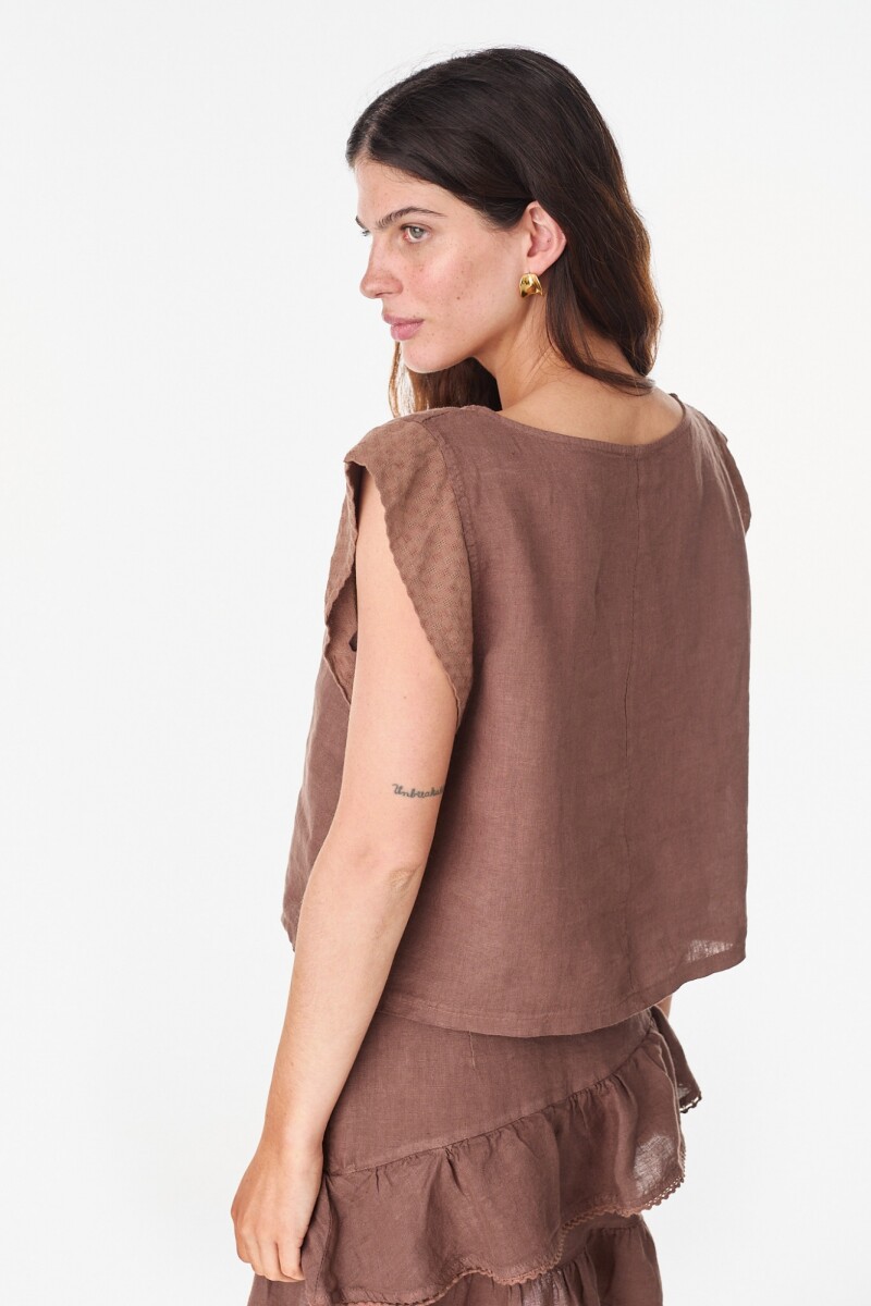 Blusa Aster Chocolate