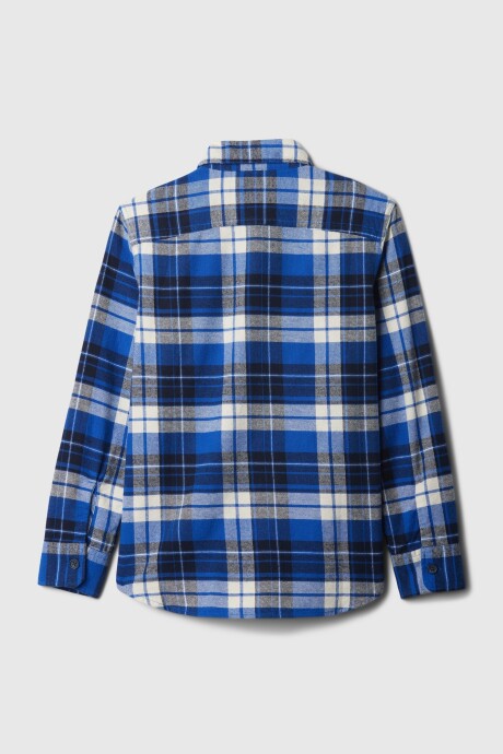 Camisa Flannel Niño Admiral Blue