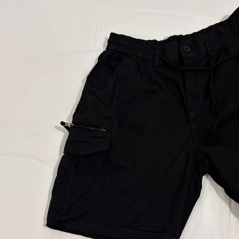 BERMUDA BAGGY KARGO NEGRA BERMUDA BAGGY KARGO NEGRA