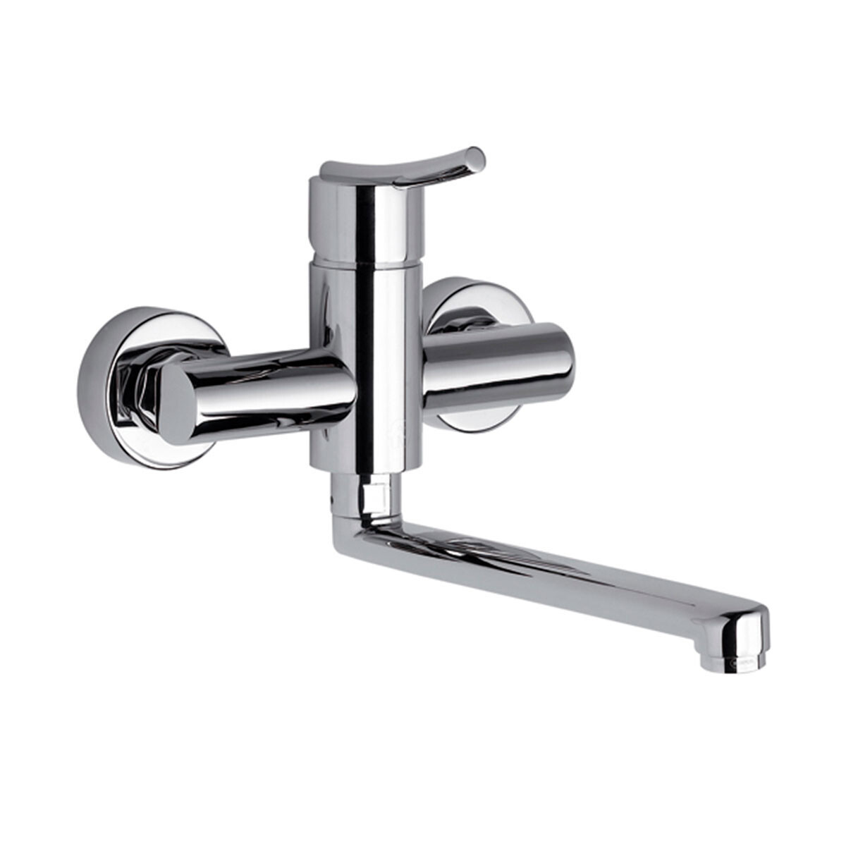 Griferia De Pared Cocina Monocomando Cromo Fv 