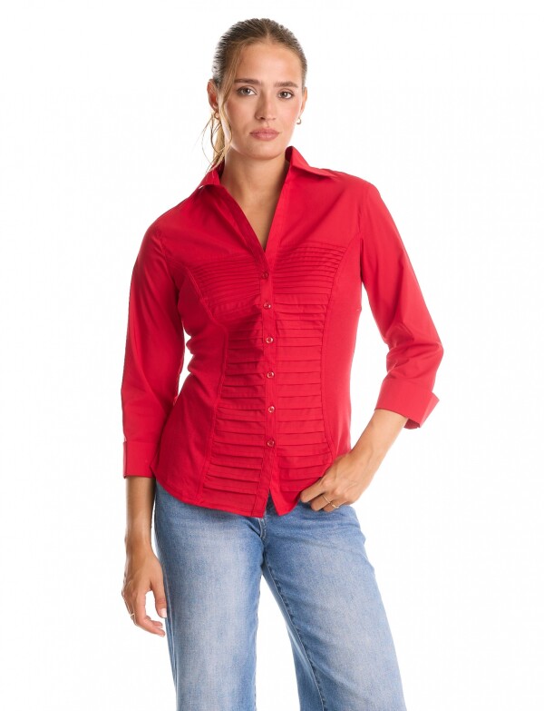 Camisa Tablitas ROJO