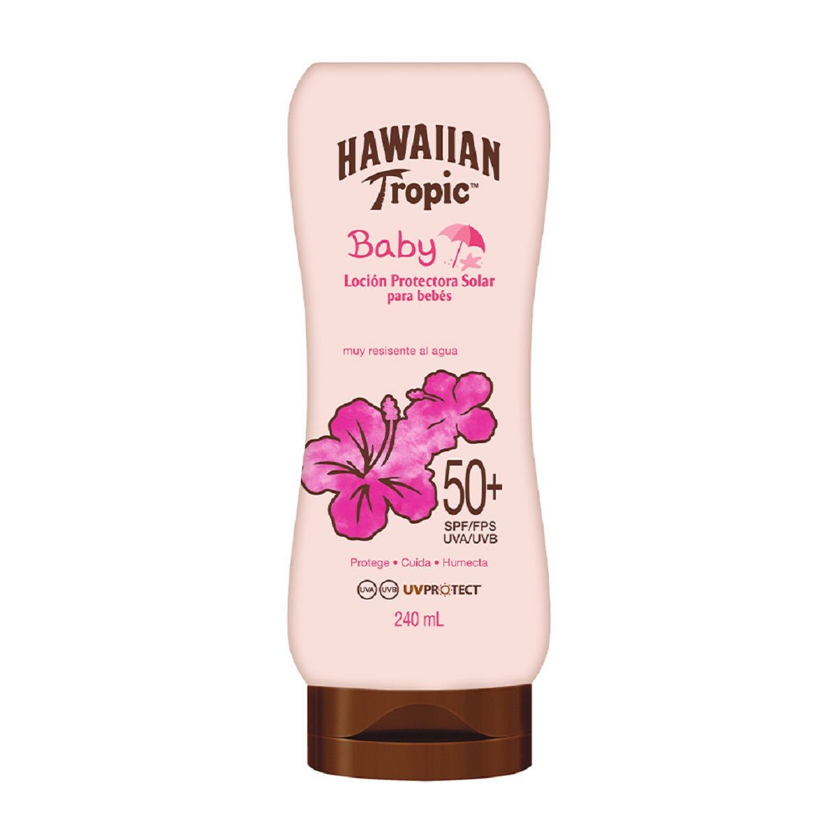 Hawaiian Tropic Baby Loción Protectora Solar para Bebés 50+ Spf Uva Uvb 240 ml VENCE 06/2027 