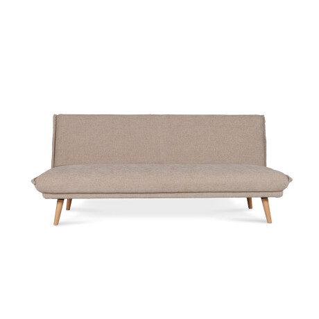 Sofá Cama Forma - Tela Microfibra 130 (Beige)