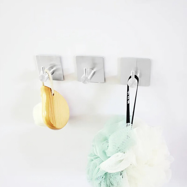 Gancho Perchero Multiuso Metálico Adhesivo 3m Baño Cocina Gancho Perchero Multiuso Metálico Adhesivo 3m Baño Cocina