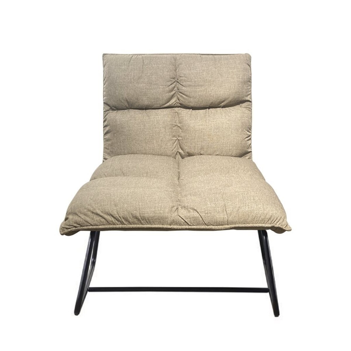 BUTACA MADRID BASE METAL BEIGE 