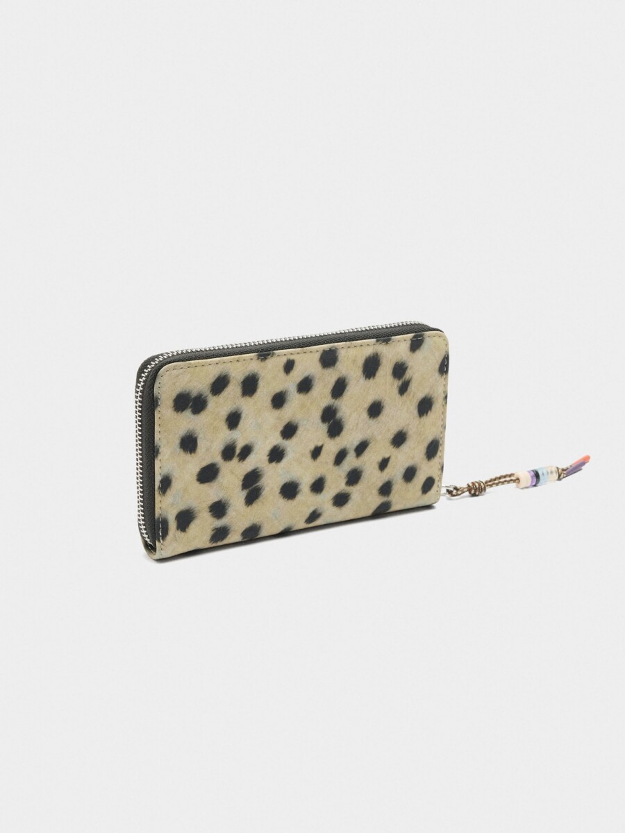 Cartera De Nylon Estampado Animal multicolor