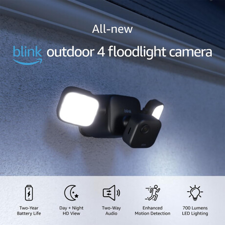 Blink - Cámara de Seguridad Exterior Inalámbrica + Soporte con Reflector Outdoor 4 Floodlight Camera 001
