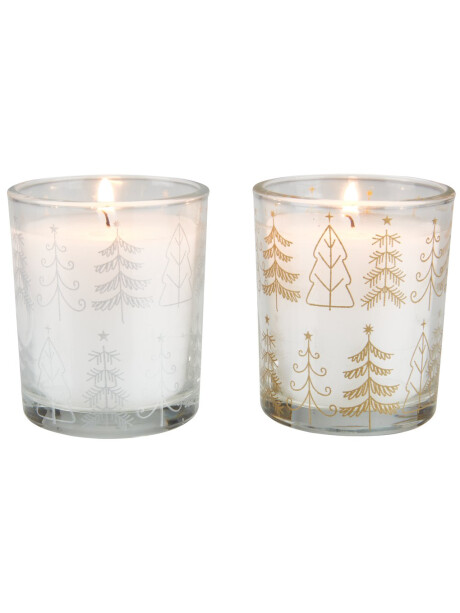 Vela navideña AMETRIN Ø6x Al7cm, con cristal surtido Vela navideña AMETRIN Ø6x Al7cm, con cristal surtido