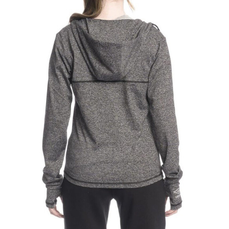 Campera de Mujer Umbro Bend Dama Negro Melange