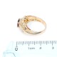 Anillo oro 18k , rubi legitimo y brillantes carre y redondos Anillo oro 18k , rubi legitimo y brillantes carre y redondos