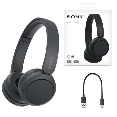 Auricular Sony Bluetooth ON-EAR WH-CH520 Negro