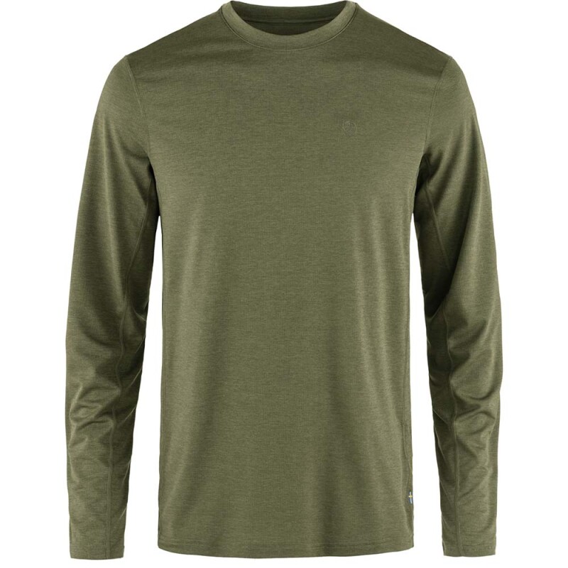 Polo Fjallraven Abisko Day Hike LS M Hombre Green