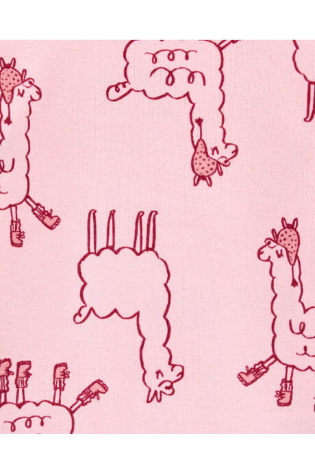 Pijama de Cuatro Piezas de Algodón con Ajuste 100% Perfecto Llamas 0