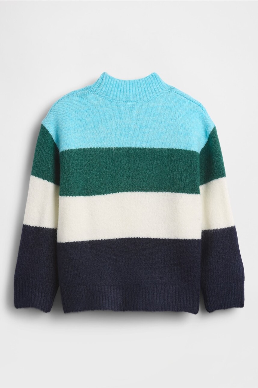 Buzo Cozy Toddler Niño Teal Stripe