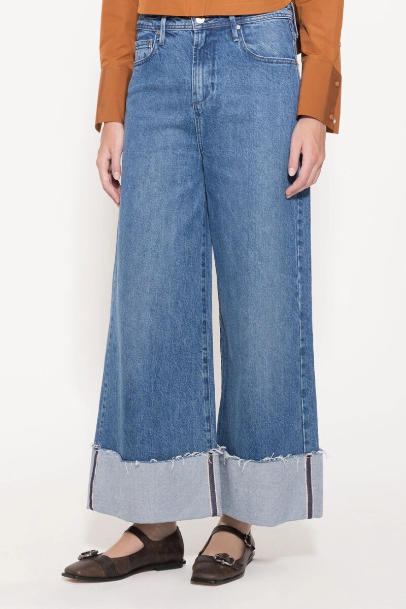JEANS ROSES REVERSE Azul