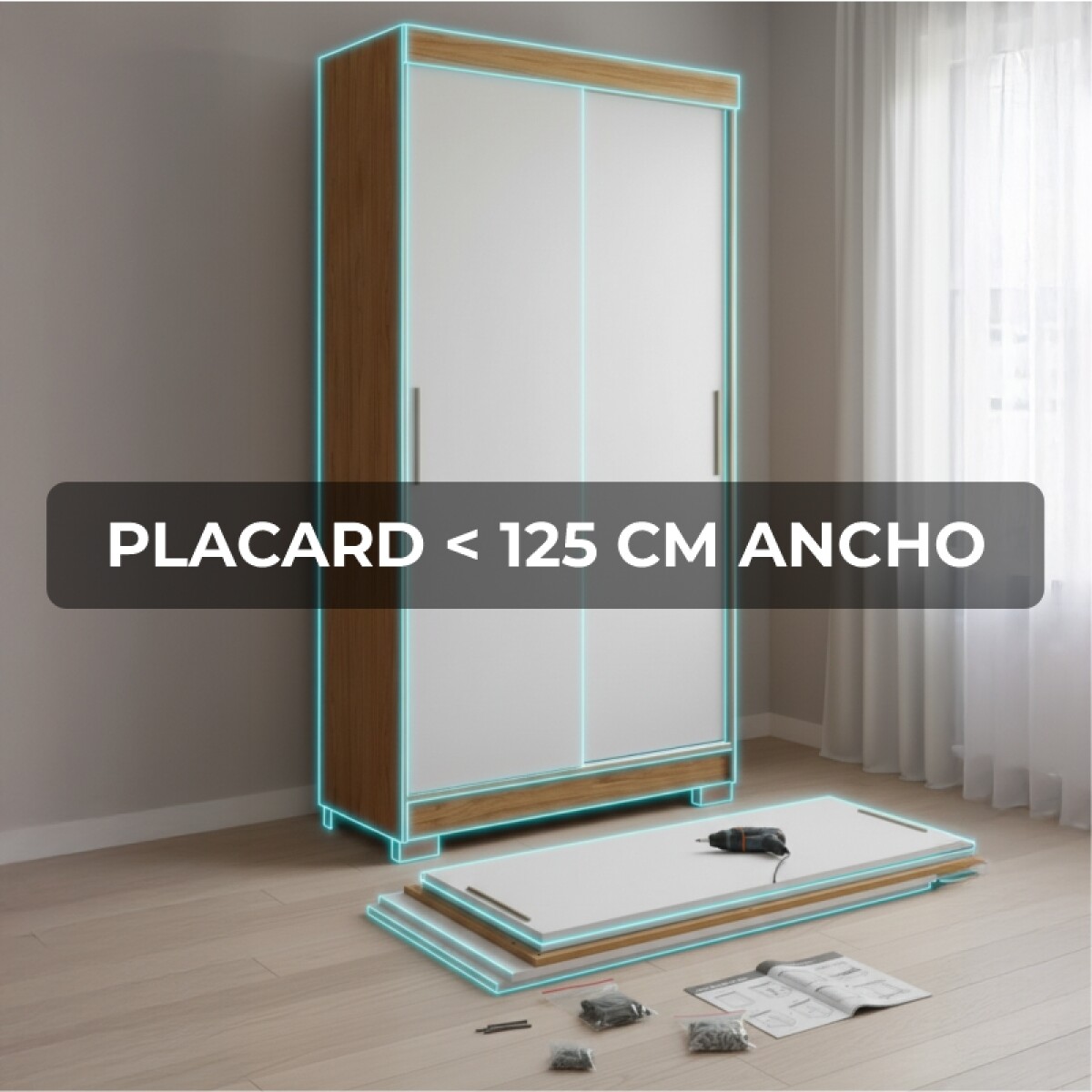 PLACARD < 125 CM ANCHO - Armado 