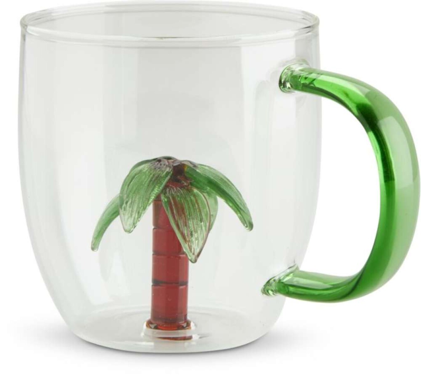 Taza Hilmer Ø8Xh9 Cm 32 Cl - Vidrio Con Palma 