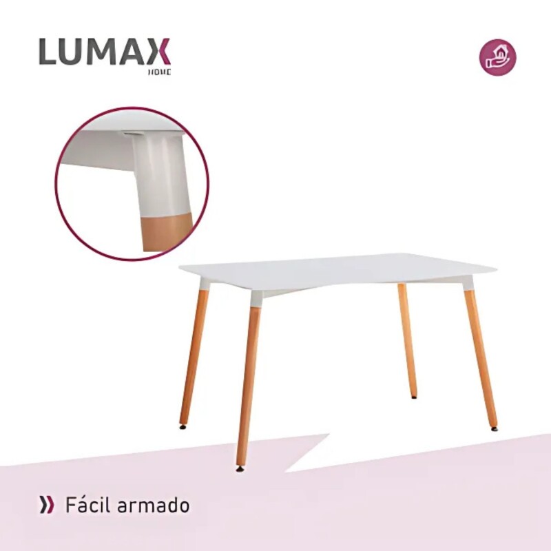 Mesa Eames Rectangular en Madera 120x80cm Mesa Eames Rectangular en Madera 120x80cm