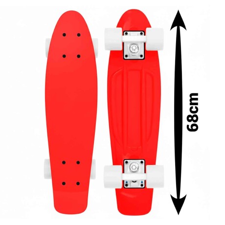 Skate Longboard Penny Patineta Aluminio Ruedas Pu Rojo