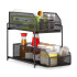Estante Organizador Bajo Mesada Alacena Cocina 2 Cajones Multiuso Imback Color Negro Estante Organizador Bajo Mesada Alacena Cocina 2 Cajones Multiuso Imback Color Negro