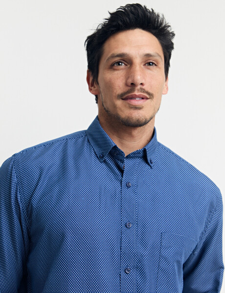 012671 CAMISA HARRINGTON LABEL Azul Osc/bla